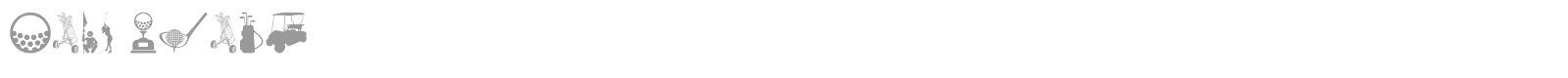 Golf Icons font preview